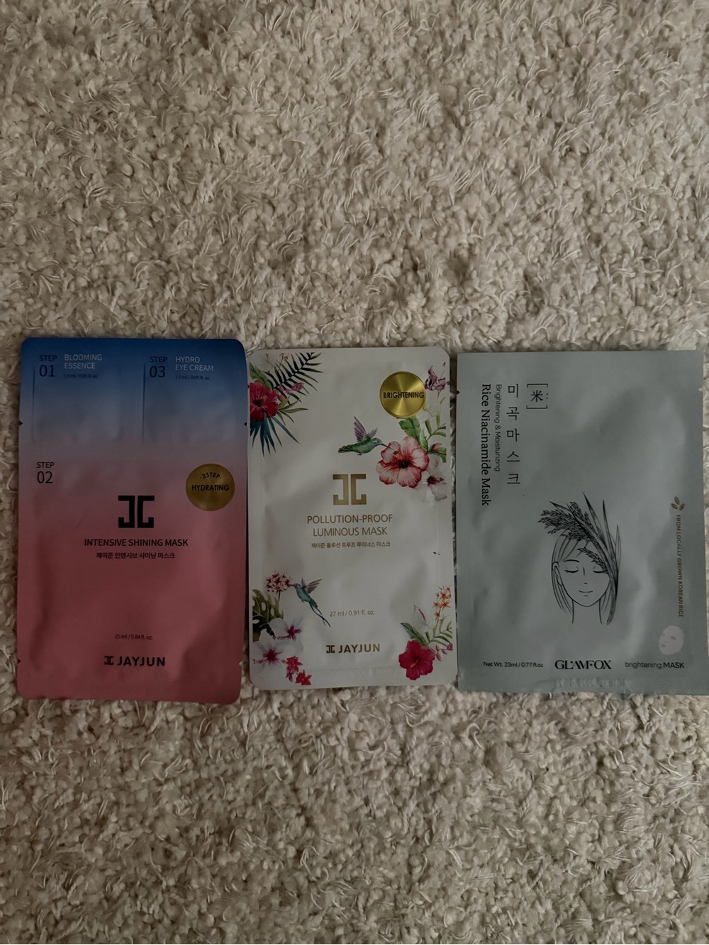 Sheet Face Mask Assortment (3)
